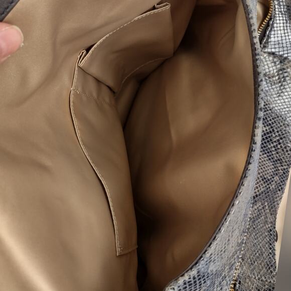 COACH Madison Phoebe Large Shoulder Embossed Snakeskin Hobo Bag Purse Handbag - Picture 9 of 16